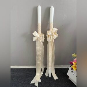 Elegant Cream Decorative Candles